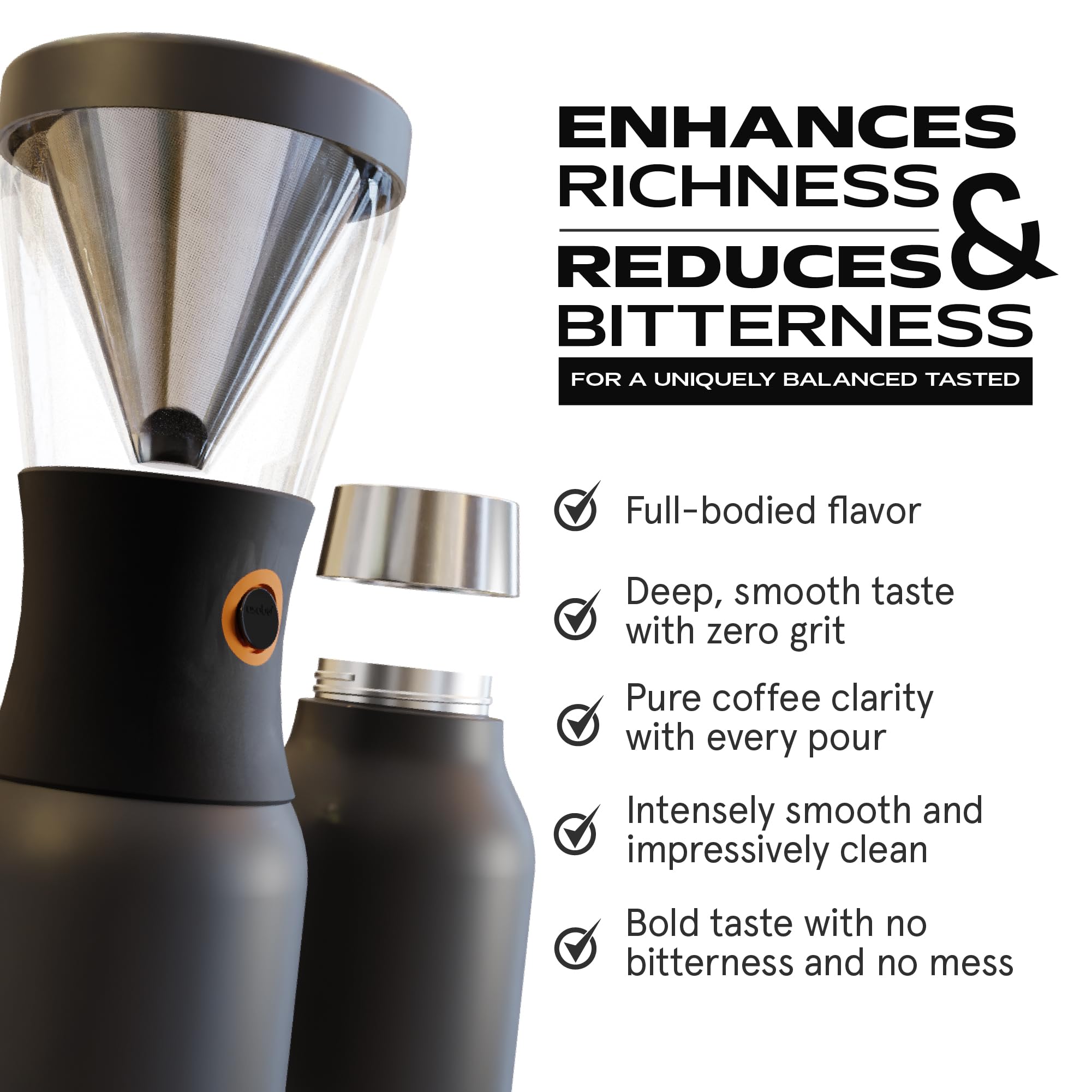 Buy Asobu Coldbrew Portable Cold Brew Coffee Maker With a Vacuum